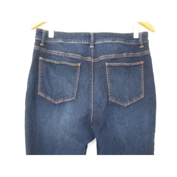 Chicos The Platinum Jegging Jeans Size 0.5 Small 6 Gold Coated Dark Wash 32x27 - Picture 3 of 14